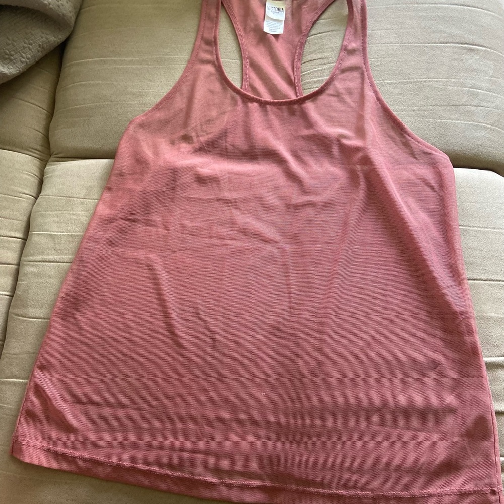 VS mesh mauve top